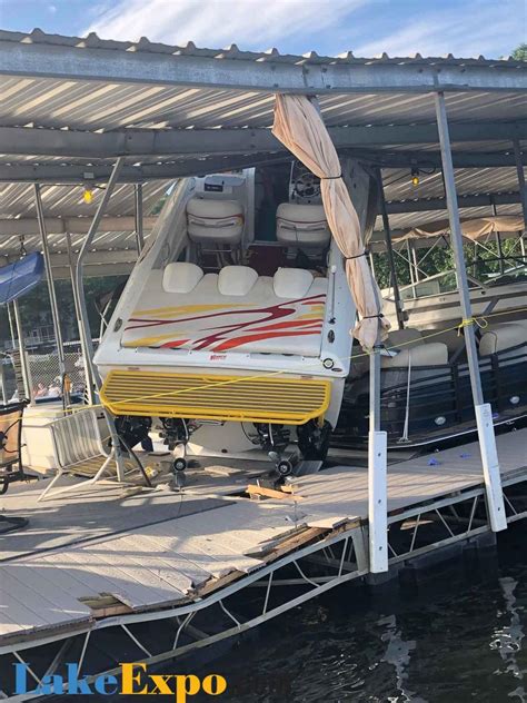 boat crashing into dock